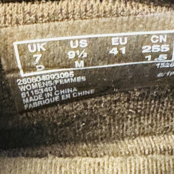 Clarks Wallabee Shoes Womens 9.5 Brown Leather Moc Toe Lace Up Comfort Boots - Picture 11 of 12